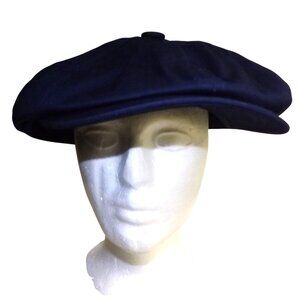 Botvela Navy Blue Newsboy Cap Cotton Gatsby Hat Classic Flat Cap